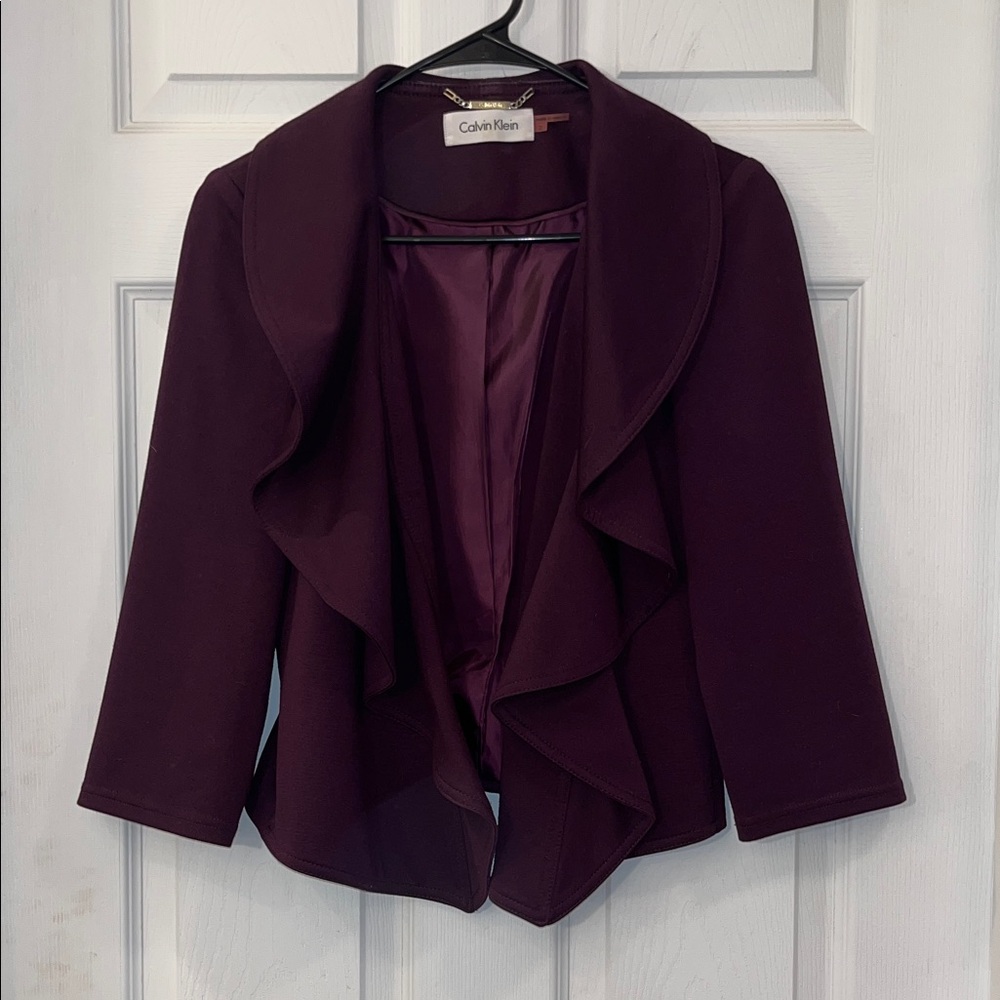 Calvin Klein Women's Plum Blazer